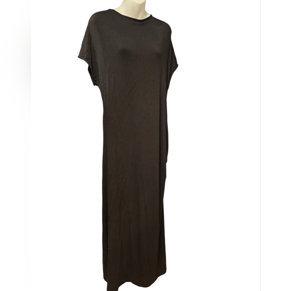 Marcella NYC Vida Black Long Maxi Dress XL Minimalist